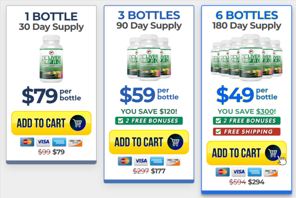 Reliver Pro Pricing